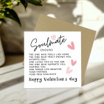 Soulmate Valentines Card Boyfriend Husband Valentine Card