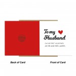 Personalised Husband Valentines Card First Valentines Day Card