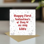 1st Valentines Card For Wife, Valentines Day Card Wife