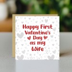 1st Valentines Card For Wife, Valentines Day Card Wife