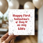 1st Valentines Card For Wife, Valentines Day Card Wife