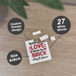 Personalised Gift For Couple Gift For Anniversary Birthday Block