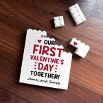 Personalised Our First Valentines Day Gift For Coupl