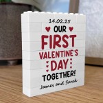 Personalised Our First Valentines Day Gift For Coupl