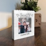 Personalised Photo Bricks For Couple Photo Plaque Anniversary