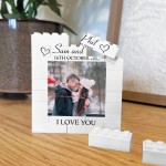 Personalised Photo Bricks For Couple Photo Plaque Anniversary