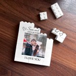 Personalised Photo Bricks For Couple Photo Plaque Anniversary