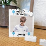 Personalised Photo Bricks Plaque 18th Birthday Gifts For Men