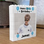 Personalised Photo Bricks Plaque 18th Birthday Gifts For Men