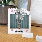 Personalised Photo Bricks Plaque 18th Birthday Gift For Women