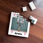 Personalised Photo Bricks Plaque 18th Birthday Gift For Women