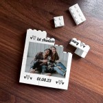 Personalised Photo Bricks Couple Photo Plaque 1st Anniversary