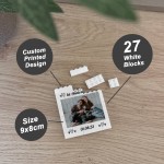 Personalised Photo Bricks Couple Photo Plaque 1st Anniversary