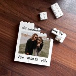 Personalised Photo Bricks Couple Plaque 2nd Anniversary Gift