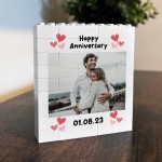 Personalised Photo Bricks Couple Photo Plaque Anniversary Gift