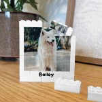 Personalised Pet Photo Frame Photo Bricks Gift For Pet Owner Dog