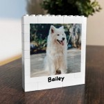 Personalised Pet Photo Frame Photo Bricks Gift For Pet Owner Dog