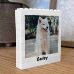 Personalised Pet Photo Frame Photo Bricks Gift For Pet Owner Dog