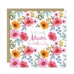 To A Lovely Mum On Mothers Day Card, Mum Card From Daughter Son