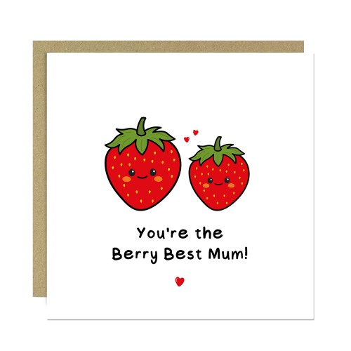 Mothers Day Card, Youre The Berry Best Mum Card, Card For Mum