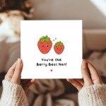 You Are The Berry Best Mum Strawberry Card Mothers Day Card