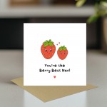 You Are The Berry Best Mum Strawberry Card Mothers Day Card