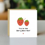 You Are The Berry Best Mum Strawberry Card Mothers Day Card