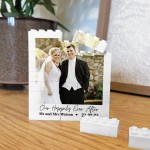 Personalised Our Happily Ever After Wedding Gift Photo Block