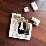 Personalised Our Happily Ever After Wedding Gift Photo Block