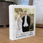 Personalised Our Happily Ever After Wedding Gift Photo Block