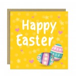 Yellow Easter Card, Bunny Easter Card, Card For Easter