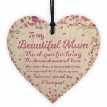 Mothers Day Card and Wooden Heart Bundle Mothers Day Card