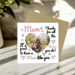 Thank You Card For Mum, Personalised Mum Card, Card For Mum