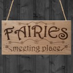 Fairies Sweet Cute Funny Plaque Wooden Hanging Gift