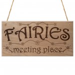 Fairies Sweet Cute Funny Plaque Wooden Hanging Gift