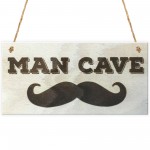 Man Cave Novelty Wooden Hanging Plaque Funny Sign Gift