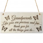 Grandparents Things You Do Wooden Hanging Plaque Sign Love Gift