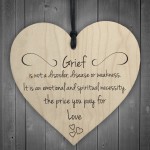 The Price You Pay For Love Wooden Hanging Heart Plaque